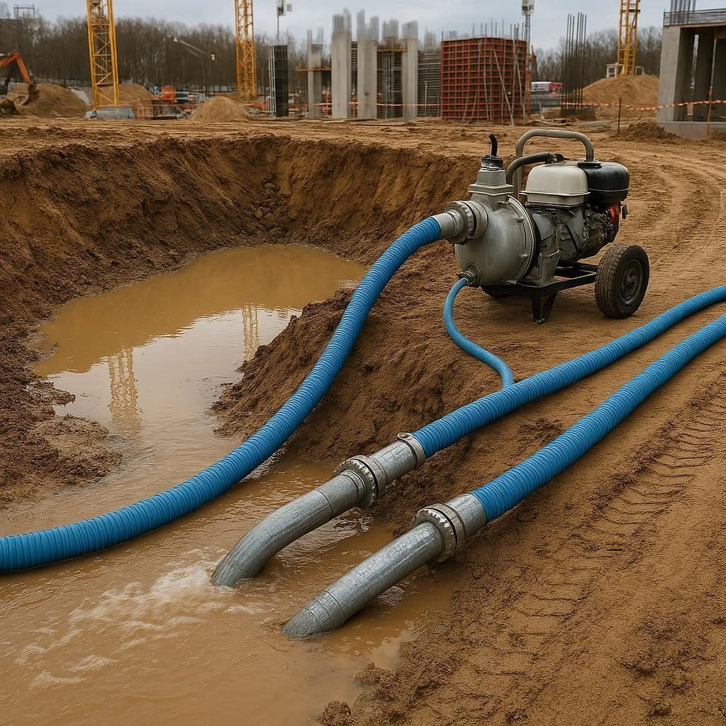 Водопонижение и осушение котлована в Шатуре