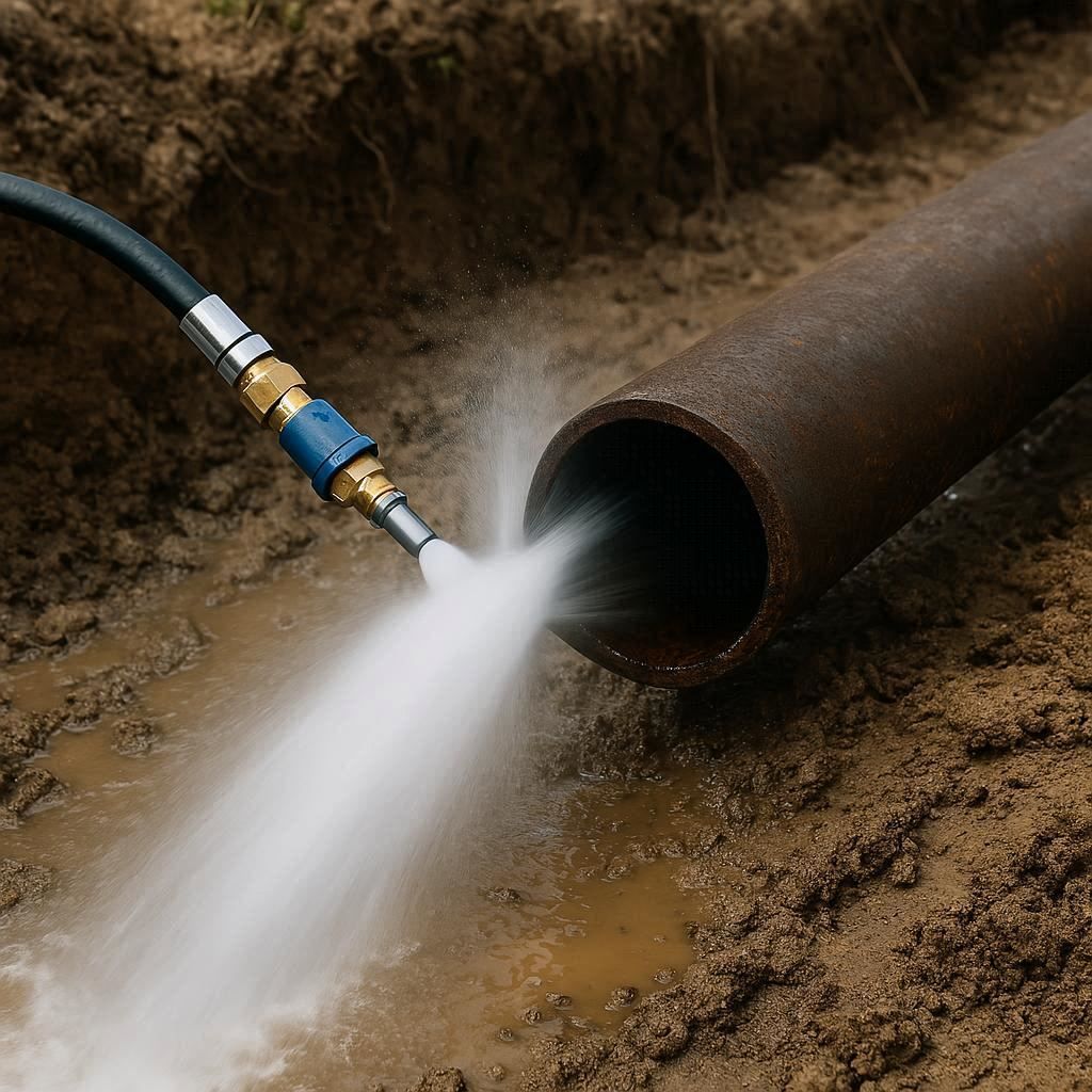 Гидродинамическая прочистка водопроводных труб в Шатуре