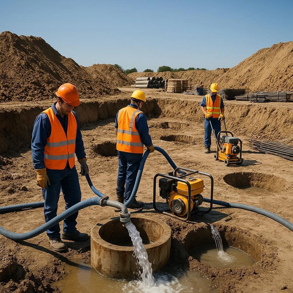 Глубинное водопонижение скважинами в Шатуре